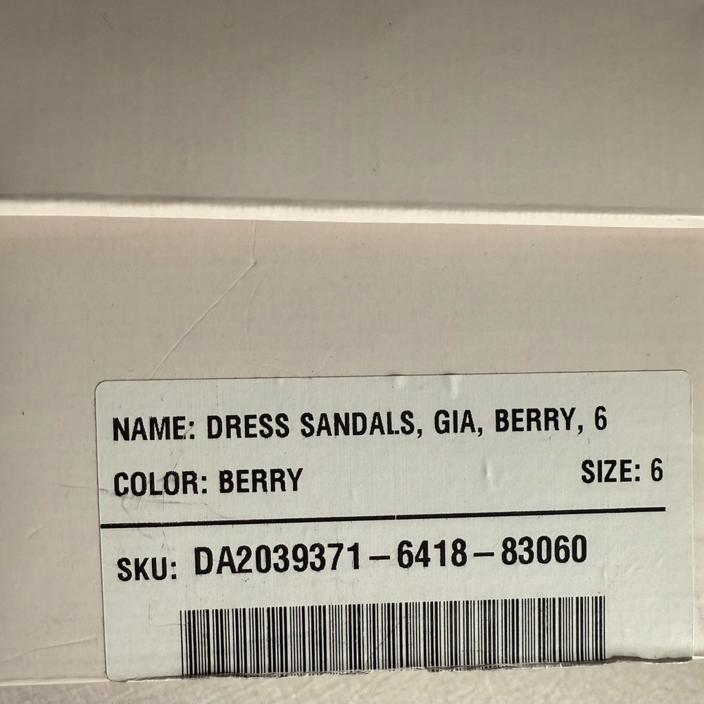 JustFab Dress Sandals – Gia (Berry), Size 6 – Good Condition - Picture 4 of 10